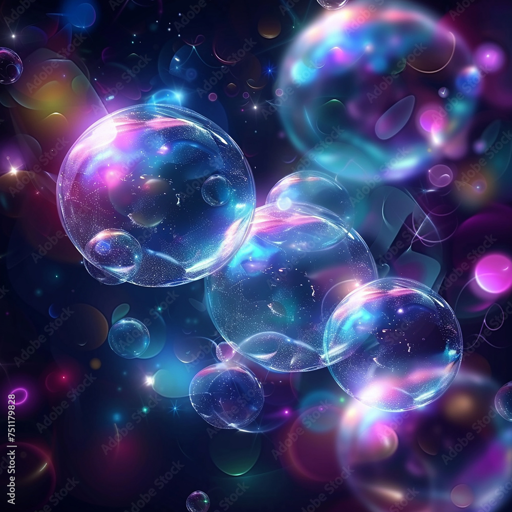 Abstract background with colorful bubbles. 3d rendering, 3d illustration. Abstract background with colorful bubbles. 3d rendering, 3d illustration.