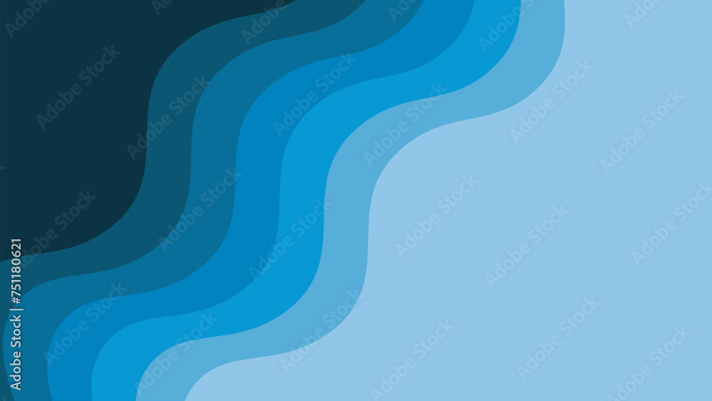 Blue paper cut abstract background vector image for backdrop or presentation Blue paper cut abstract background vector image for backdrop or presentation