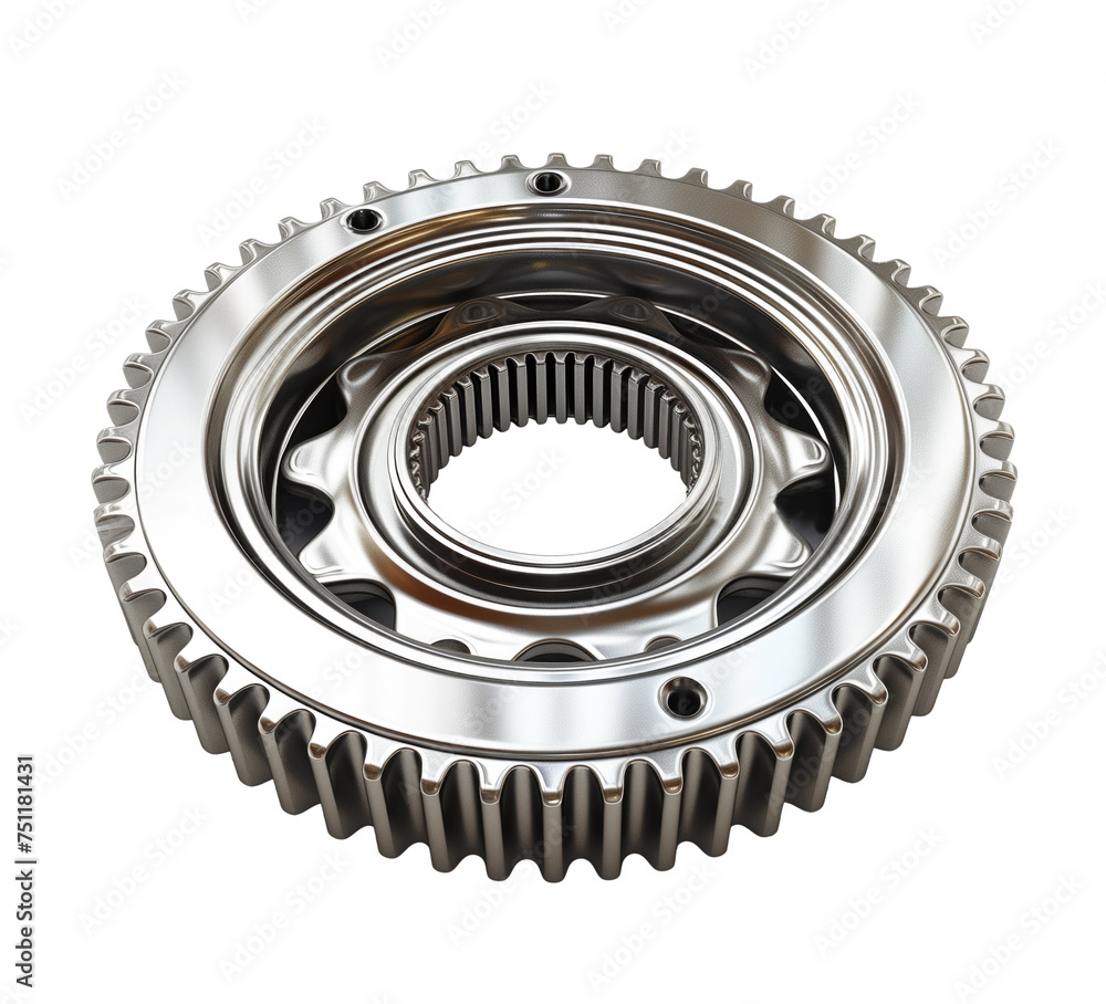 Metal gear wheel isolated