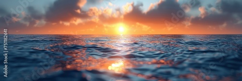 Blur Cool Sea Background On Horizon, HD, Background Wallpaper, Desktop Wallpaper