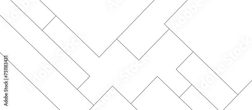 Abstract white background with diamond and triangle shape in modern abstract pattern design .abstract seamless modern white color technology concept geometric black line vector background.