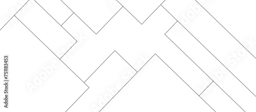 Abstract white background with diamond and triangle shape in modern abstract pattern design .abstract seamless modern white color technology concept geometric black line vector background.