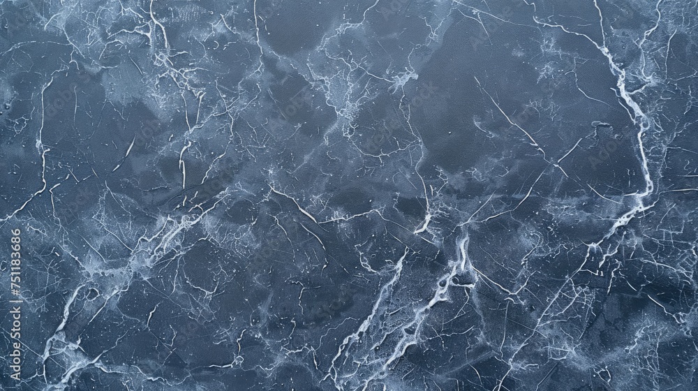 Naklejka premium Textured dark blue marble background
