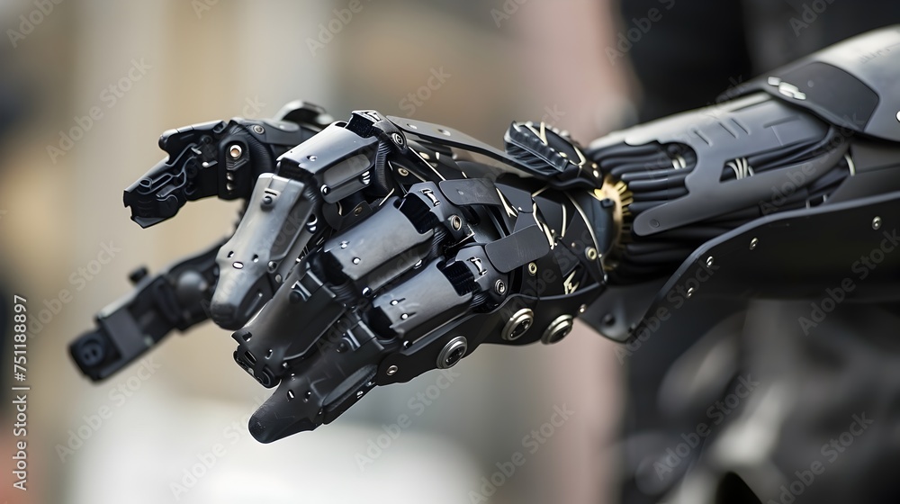 Futuristic Robot Hand Interacting with Human Futuristic Robot Hand Interacting with Human