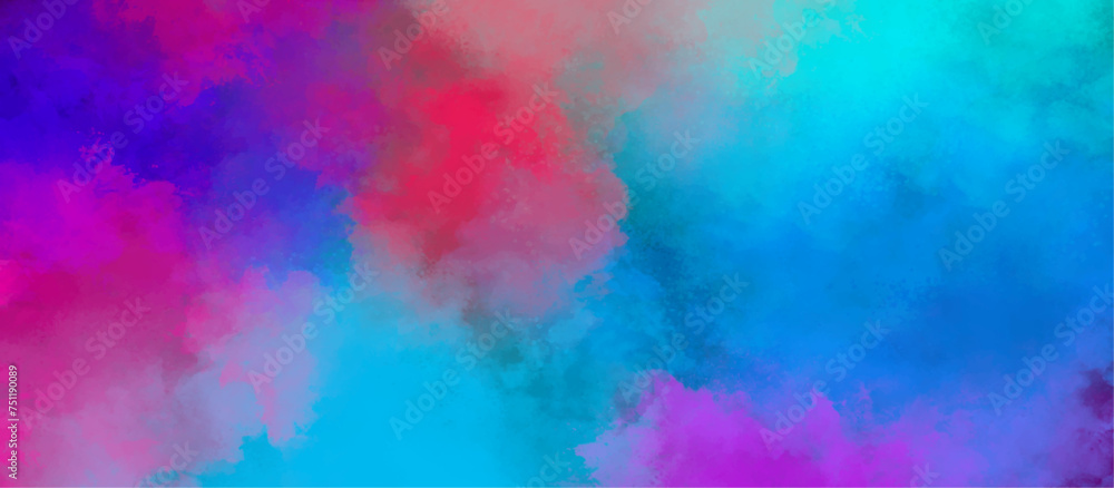 Abstract background with colorful watercolor texture .digital pastel art watercolor splash texture .vintage colorful sky and cloudy background .hand painted vector illustration with watercolor design.