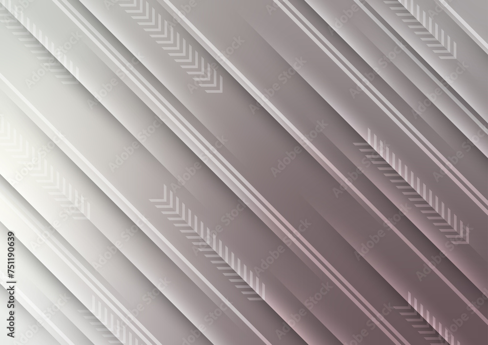Obraz premium Minimal line grey arrow pattern presentation background
