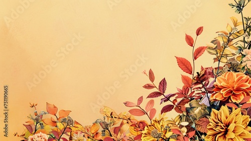 Fall Flower Bouquet Generative AI