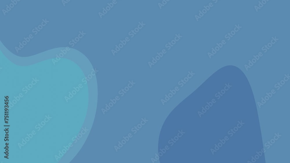 Abstract blobs blue loop video background.