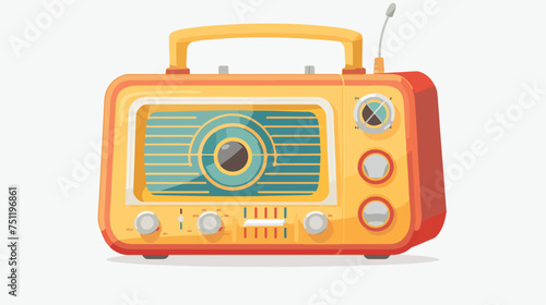 Radio icon isolated 
