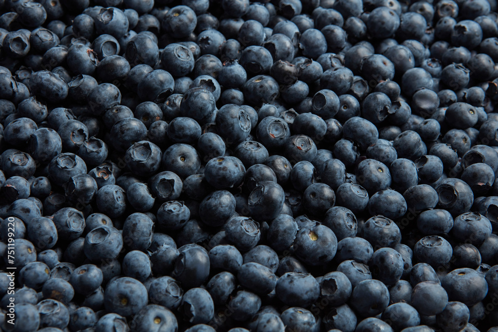 © Yaroslav Danylchenko/Stocksy - Close-up background with fresh blueberries.