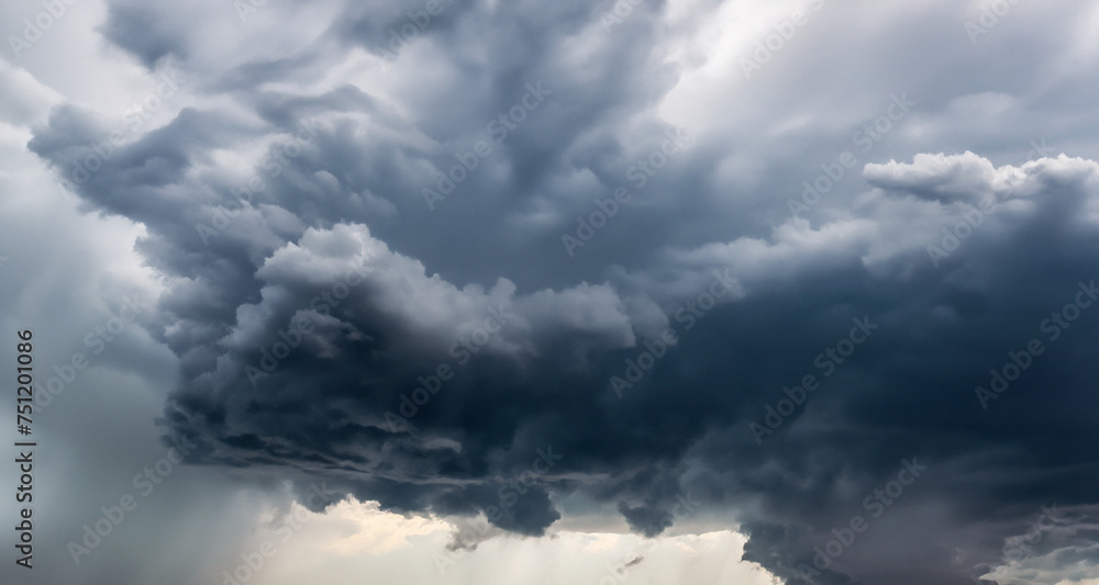 Heavy dark storm raining clouds over the sky Heavy dark storm raining clouds over the sky