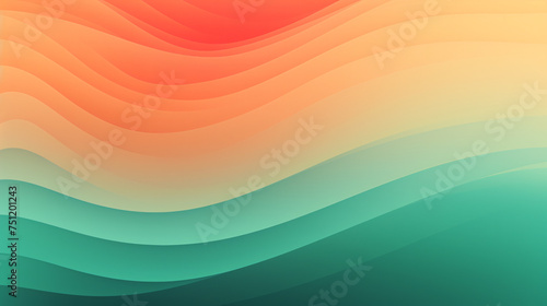 Orange teal green pink abstract grainy gradient background