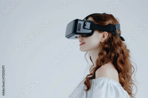 VR Decoded Mixed Virtual Reality Goggles for Cheerful. Augmented reality Glasses Sustainable travel. 3D Future Technology Navigation systems Headset Gadget and Travel funding Wearable Equipment photo