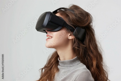 VR Disruptive Mixed Virtual Reality Goggles for Digital Transformation Vision. Augmented reality Glasses Proofreading. 3D Future Technology Quests Headset Gadget and Narrative Wearable Equipment