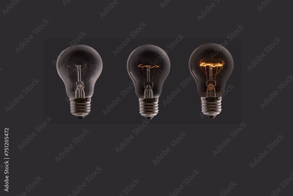 Pattern with incandescent electric bulbs Pattern with incandescent electric bulbs