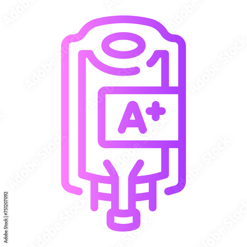 blood transfusion Line Gradient Icon