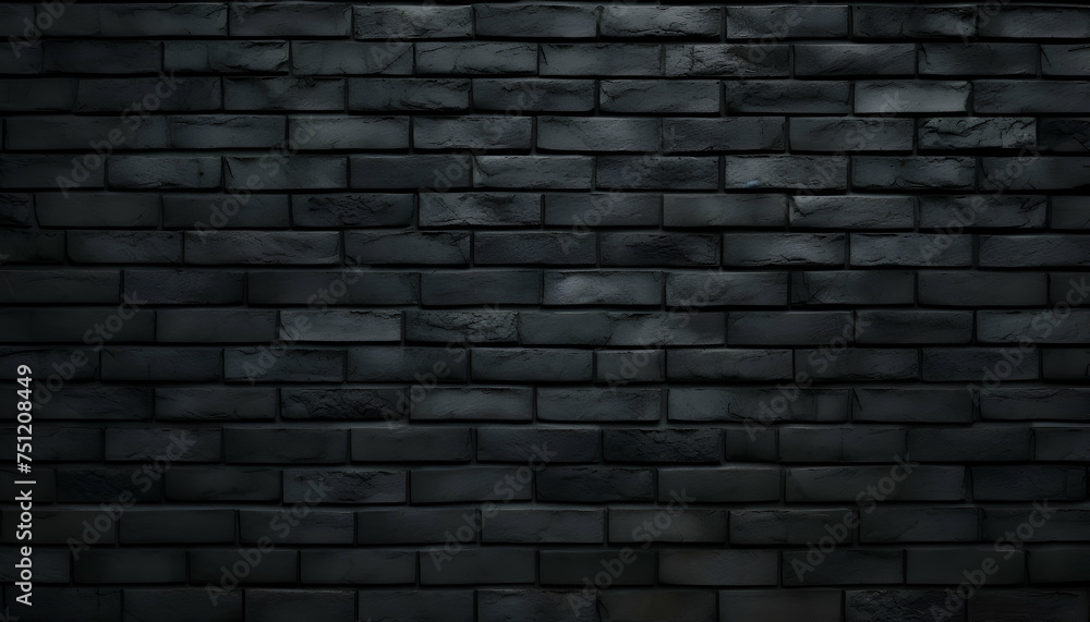 Black brick wall texture background. Black brick wall texture. Black brick wall background