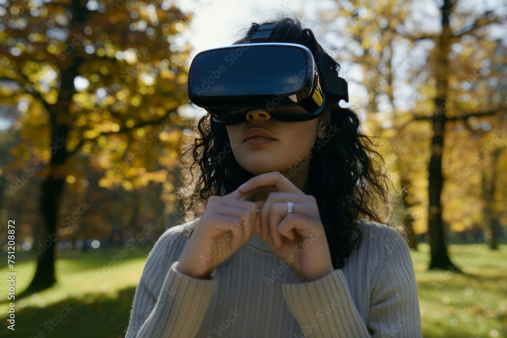 VR Dynamic Mixed Virtual Reality Goggles for Solutions. Augmented