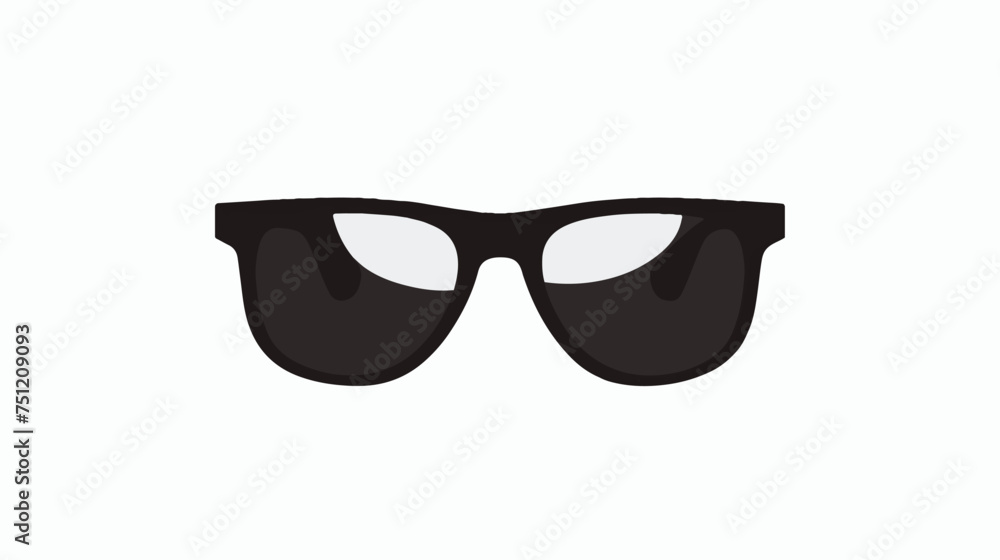 Glasses with round lenses. Vector illustration.