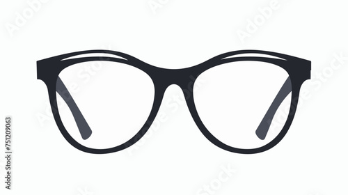 Glasses with round lenses. Vector illustration.