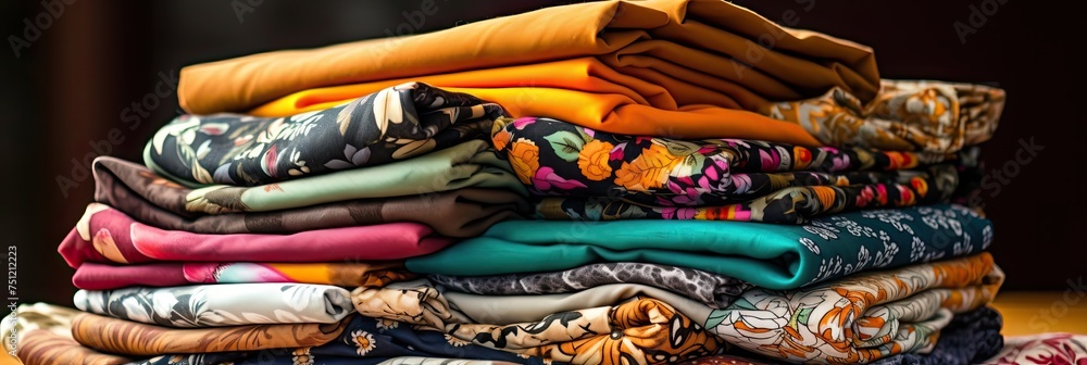 Fall Sewing Projects Start Here: A Pile of Stashed Fabrics for Your Next Textile Project