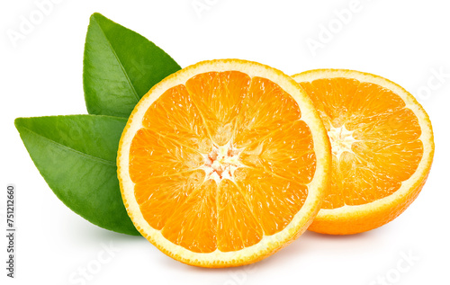 Fresh organic orange isolated