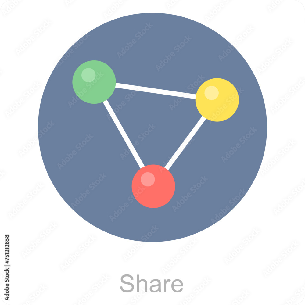 Share and transfer icon concept Share and transfer icon concept
