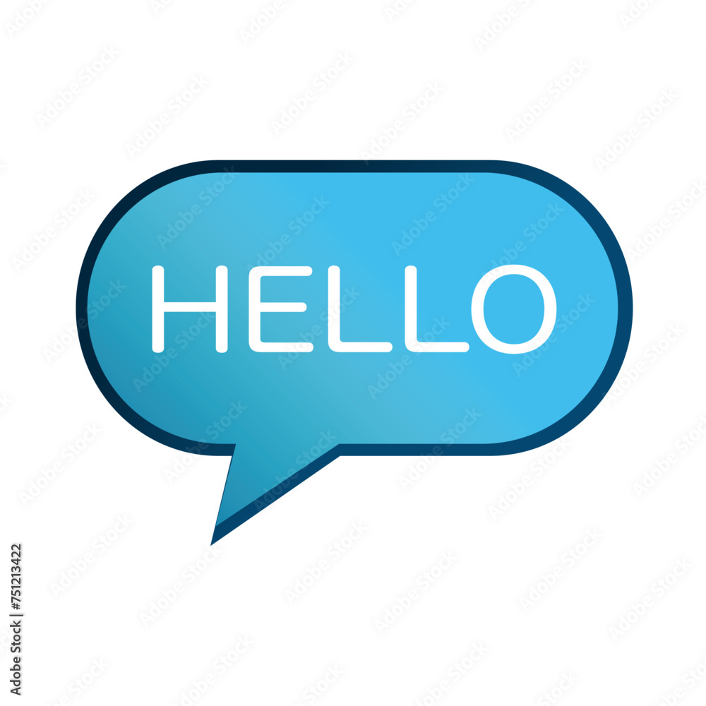 Bubble hello goodbye. Vector stock illustration graphic Bubble hello goodbye. Vector stock illustration graphic
