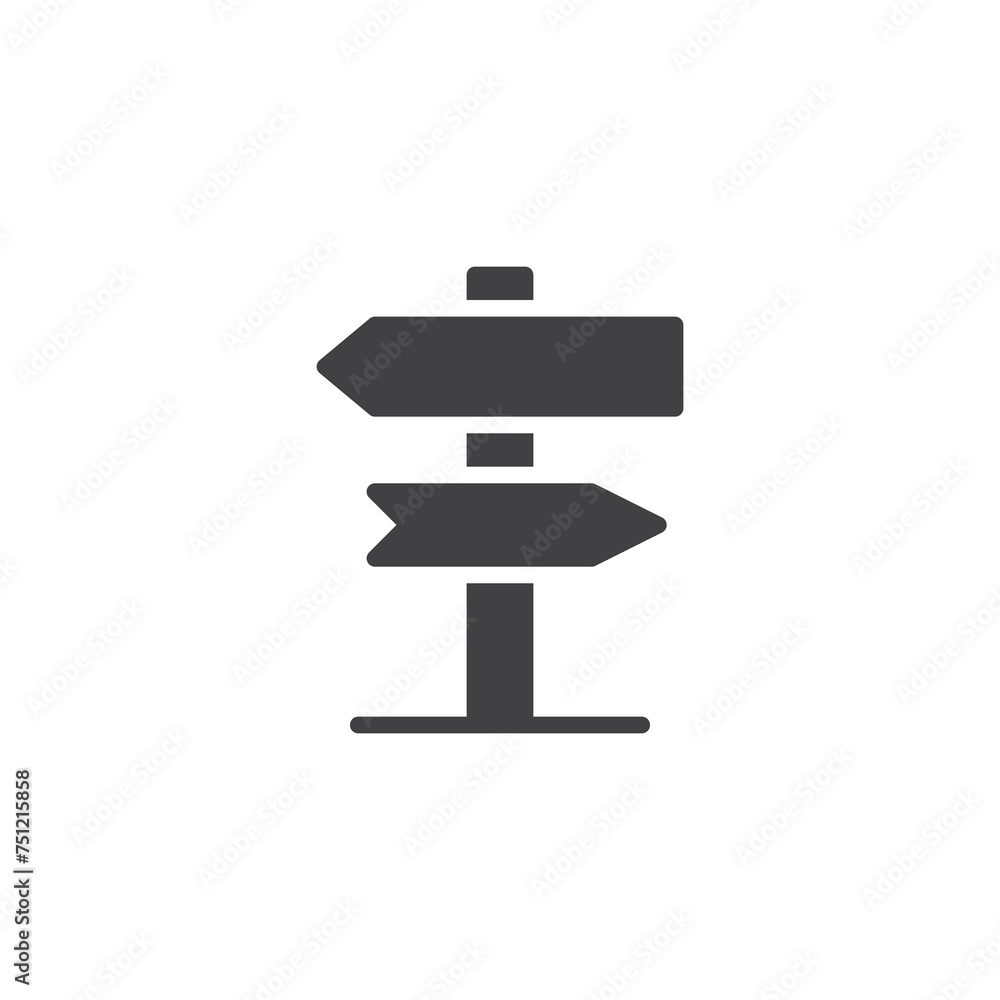Signpost, pointer vector icon Signpost, pointer vector icon