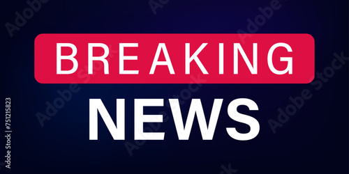Breaking news banner vector design illustration