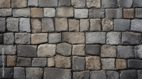 Texture of the stone pavement