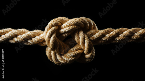 The gordian knot of rough rope