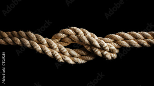 The gordian knot of rough rope