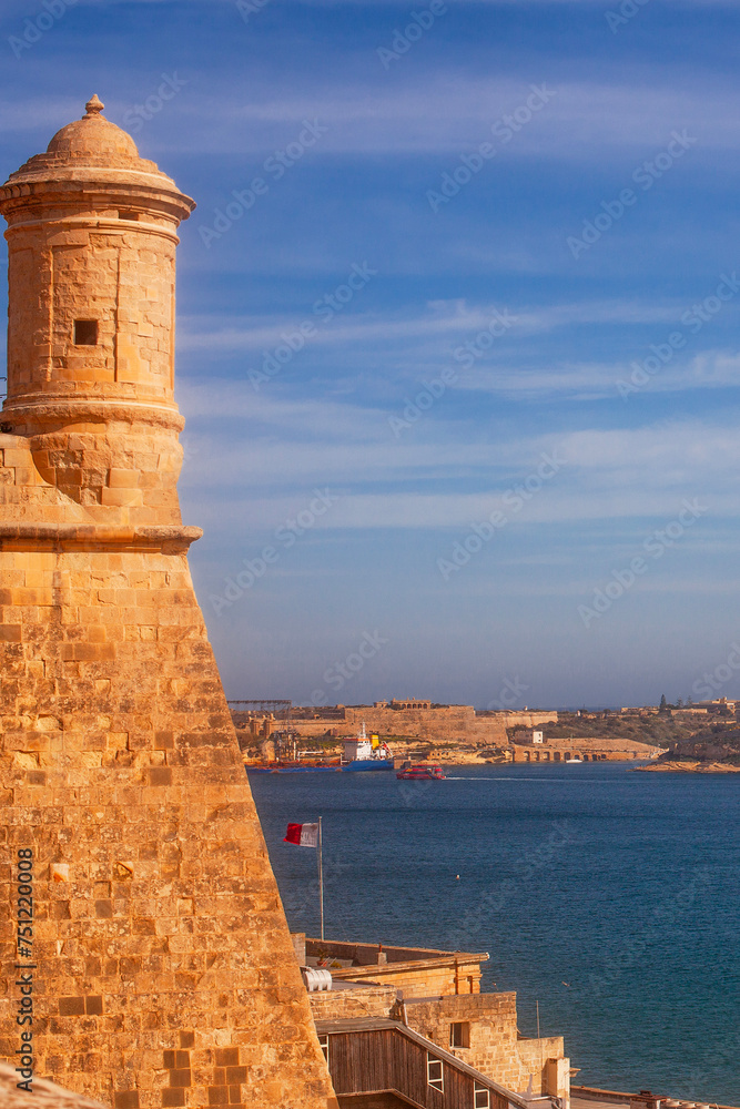 Early morning vew of Valletta, the capital of Malta