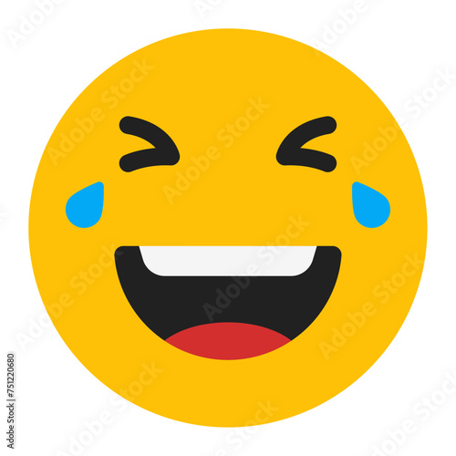 laughing face icon 