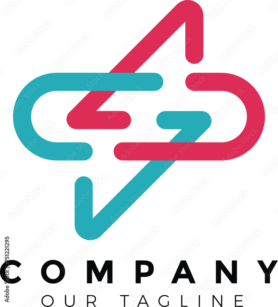 Abstract/elegant/geomatric logo design letter S with electrical for company Abstract/elegant/geomatric logo design letter S with electrical for company
