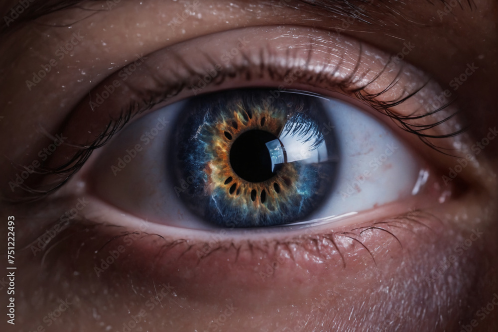 Fototapeta premium A galaxy inside of an eye