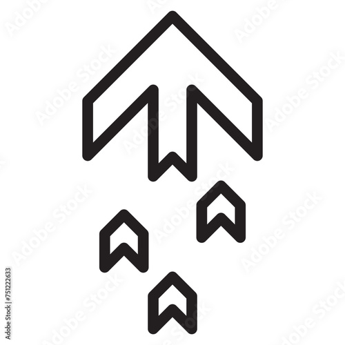 Illustration of arrow, Modern simple arrow, Button, Cursor