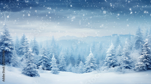 Winter christmas background