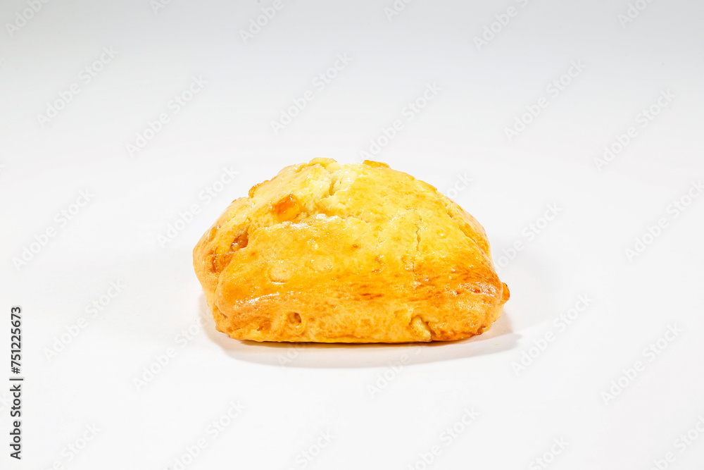 Egg cheese bread white background illustration Egg cheese bread white background illustration