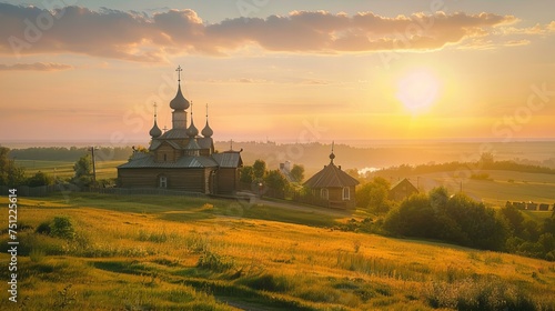 Journeying through Russia's Golden Ring, visiting historic cities, wooden churches, and the rolling countryside