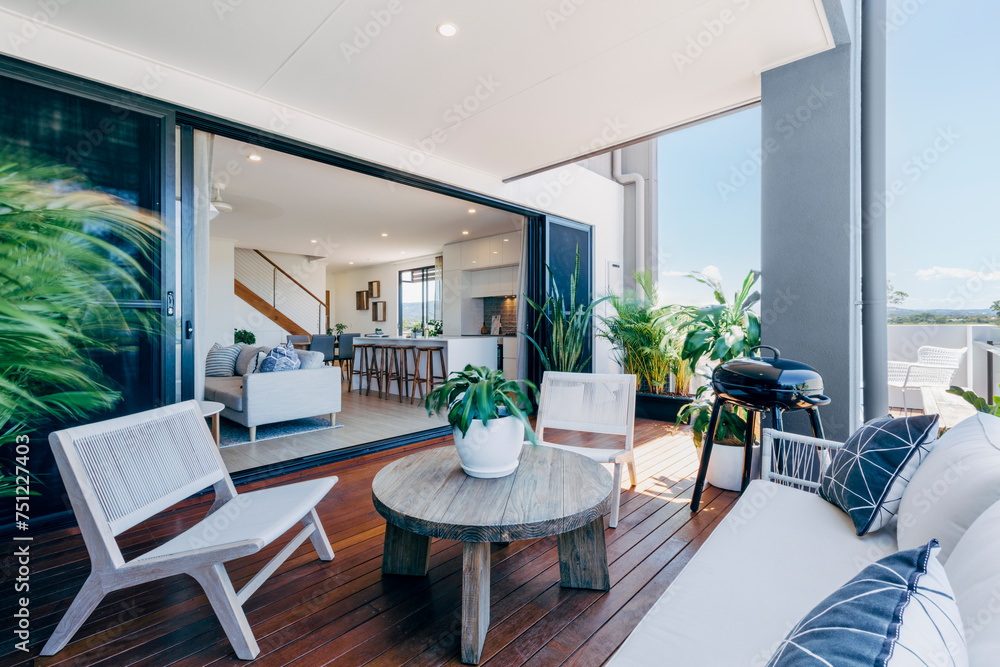 © IMAGE SUPPLY/Stocksy - Terrace in modern home © IMAGE SUPPLY/Stocksy - Terrace in modern home