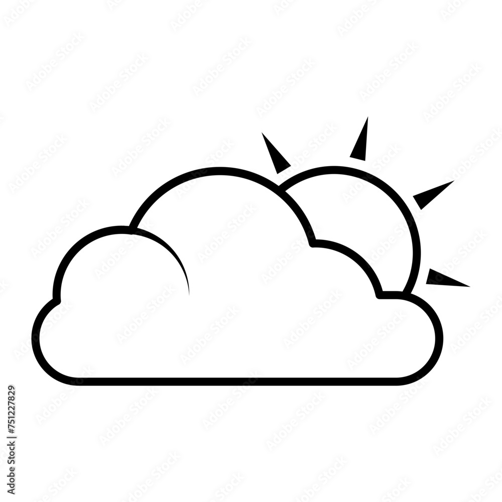 weather line icon weather line icon