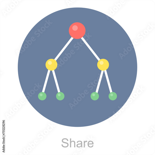 Share and transfer icon concept