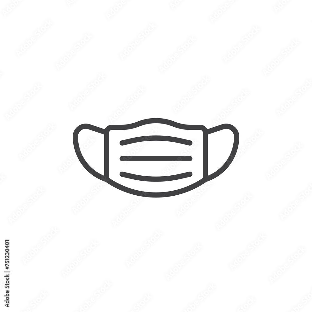 Surgical Mask line icon Surgical Mask line icon