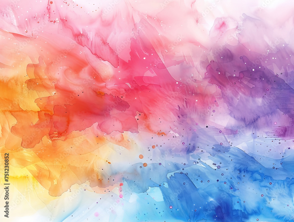 Fototapeta premium Abstract Colorful Watercolor