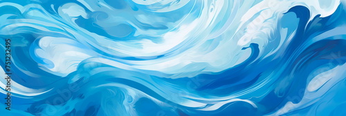 Abstract and captivating risographic illustration depicting swirling water in various shades , evoking a sense of fluidity and motion. Generative AI