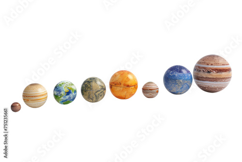 Our Solar System Isolated On Transparent Background