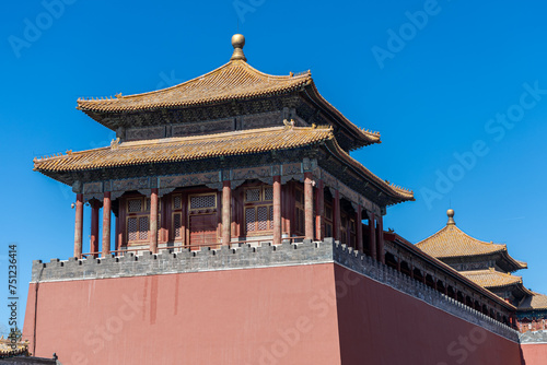 Beijing, China - 03/05/2024: Forbidden City, a palace complex