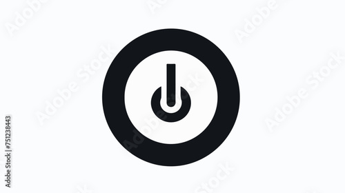 Turn On icon simple vector perfect isolated on white